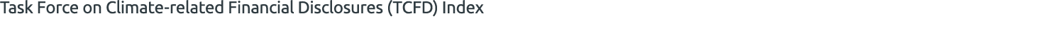 Task Force on Climate-related Financial Disclosures (TCFD) Index 